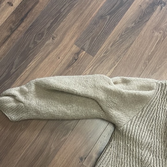 Alexander Wang Chunky Balloon Puffy Sleeve Oversized Wool Cardigan - Picture 4 of 7